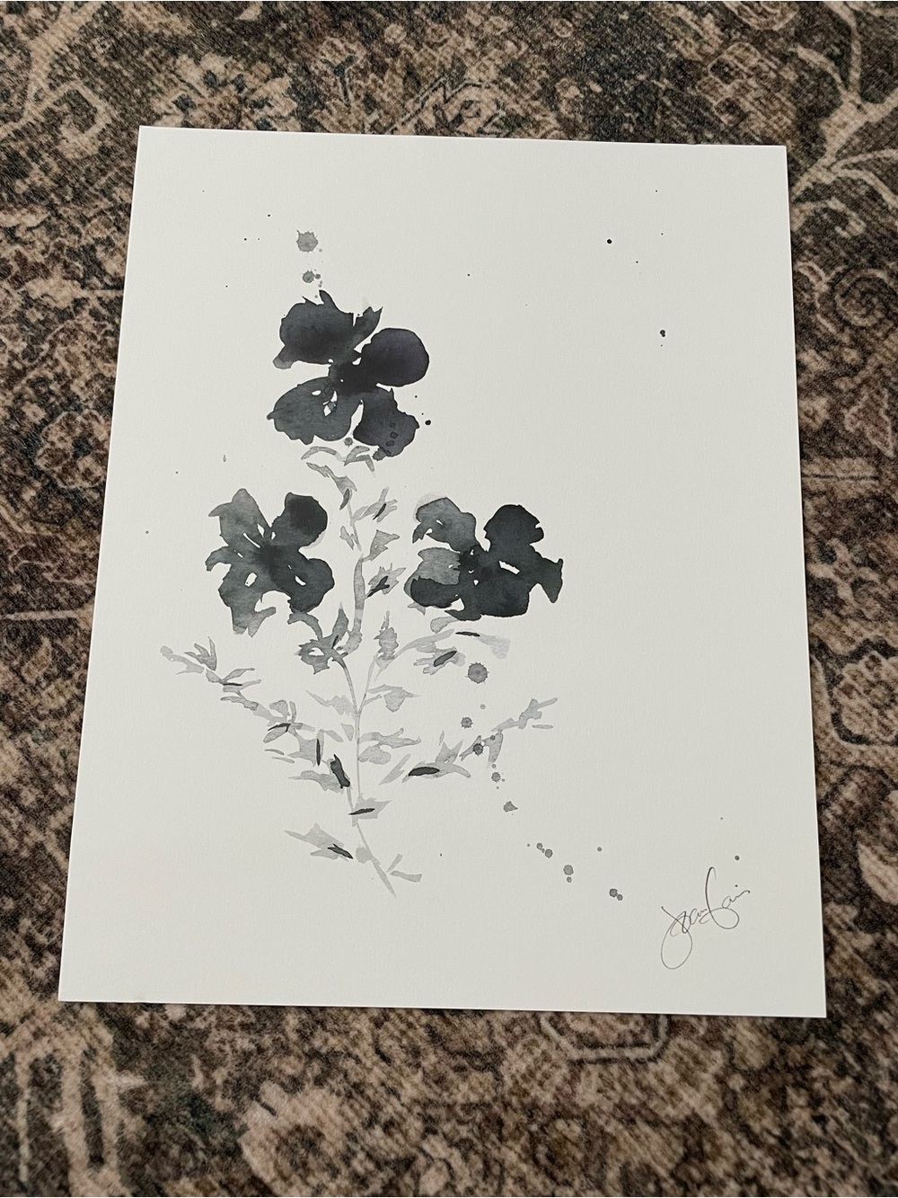 Magnolia Joanna Gaines
 floral flower art print 
“Janie”
11 x 14